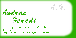 andras heredi business card